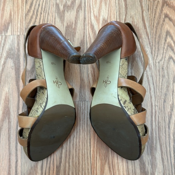 Cole Haan Maria Sharapova heels - Size 7.5B (Brown/Tan) - New without box - Picture 3 of 6